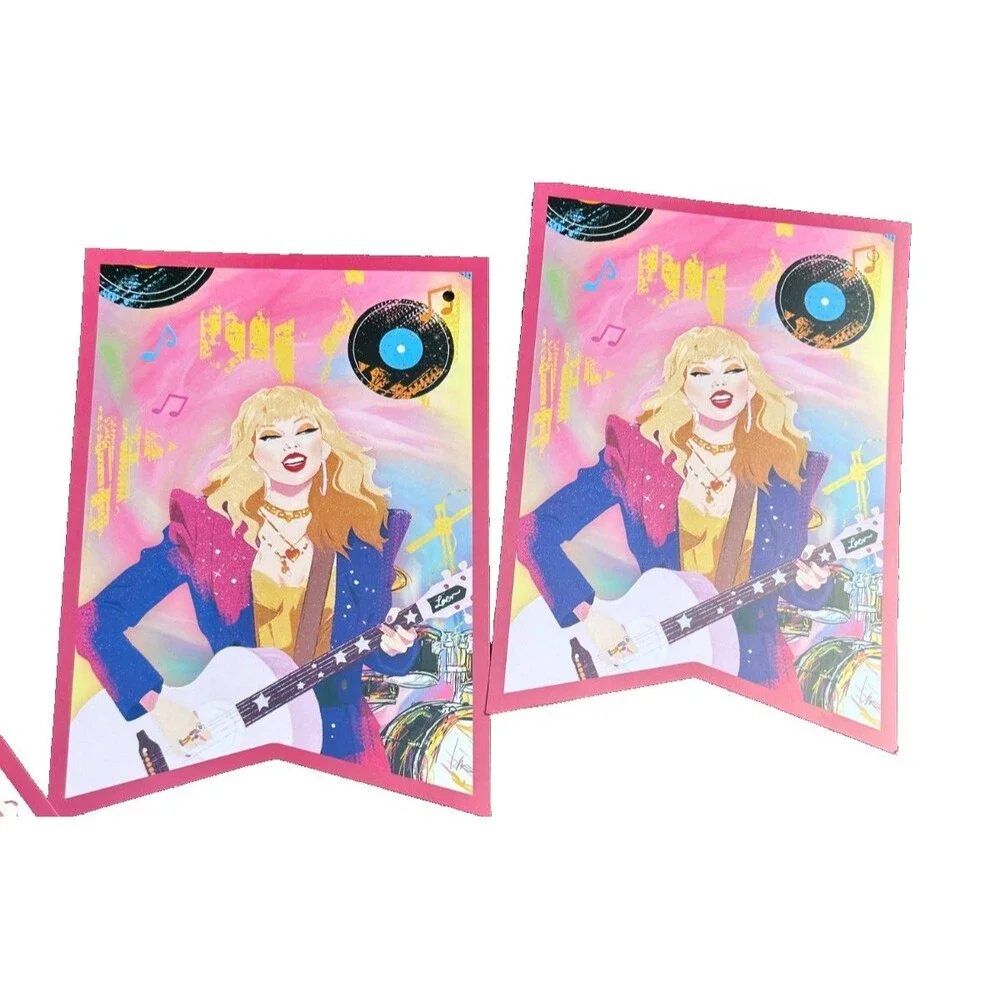 Taylor Swift Birthday Party Supplies-Banner,Tablecloth,Balloons, Toppers, Plates